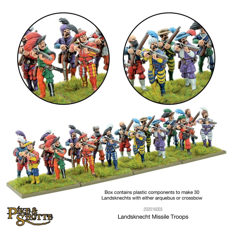 Warlord Games, Pike and Shotthe - Landsknecht missile troops, Wargaming Miniatures Ã‰ - Image 3